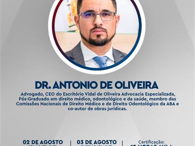 Foto da Notícia: ESA/MT promove curso com especialista em Direito Odontológico